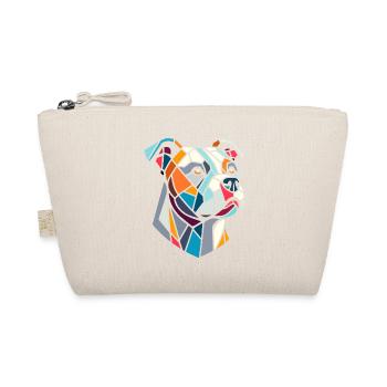 Staffordshire geometric bull terrier, staffy - Organic Pouch - nature - Front