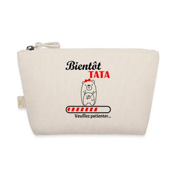 Bientôt Tata, future tante, annonce grossesse - Trousse biologique - nature - Devant