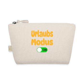 Urlaubsmodus An Lustiges Ferien Schalter T-Shirt - Bio-Täschchen - Natur - Vorne