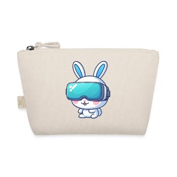 VR Gaming Bunny: Virtual Adventures - Organic Pouch - nature - Front