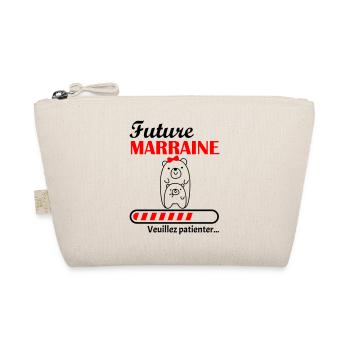 Future Marraine, annonce grossesse - Trousse biologique - nature - Devant