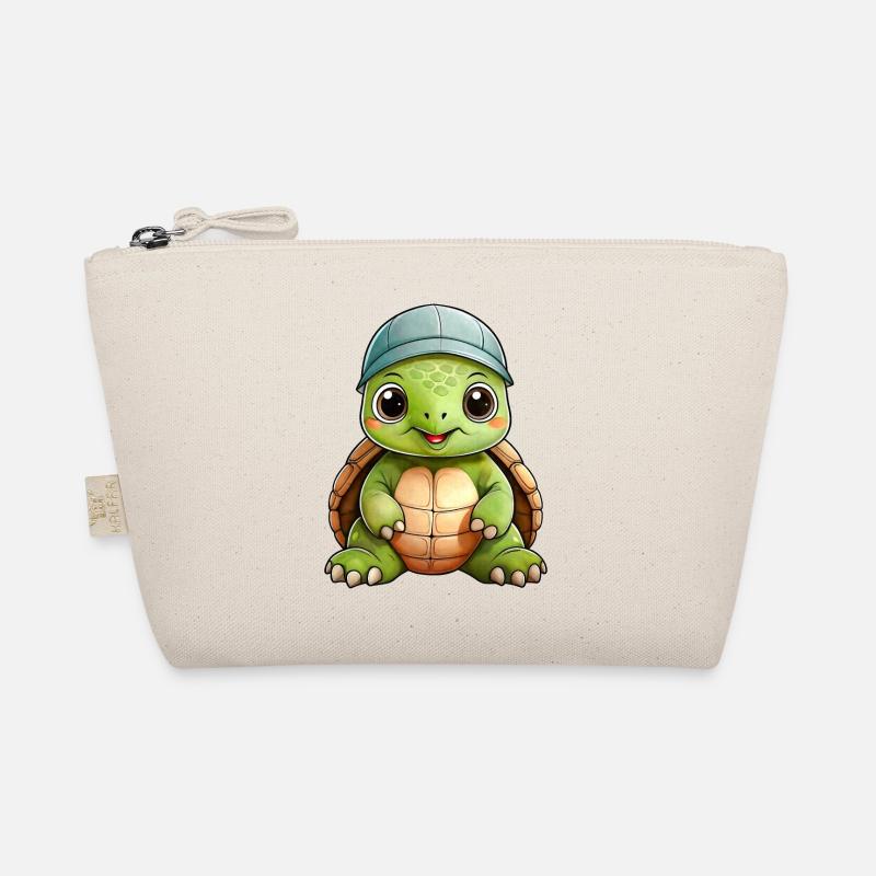 Kleine Schildkröte - Bio-Täschchen - Natur