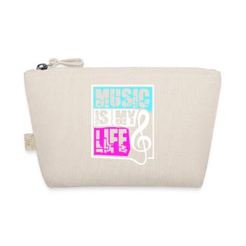 La musique est ma vie Musik ist mein Leben liebe spruch - Trousse biologique - nature - Devant