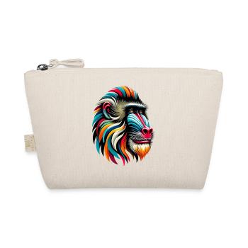 Mandrill Monkey - Organic Pouch - nature - Front