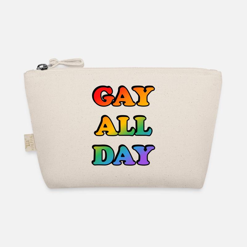 Gay All Day Rainbow Colours Organic Pouch