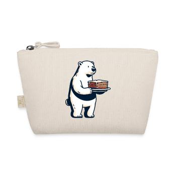 Polar bear loves Italian lasagna - Organic Pouch - nature - Front
