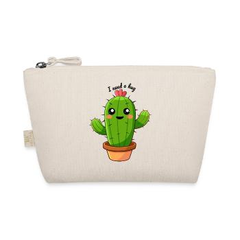 Kaktus i need a hug - Bio-Täschchen - Natur - Vorne