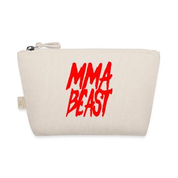 Cool MMA Beast Design - MMA Fighter - Organic Pouch - nature - Front