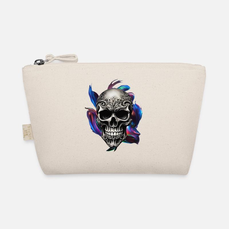Skull - Organic Pouch - nature