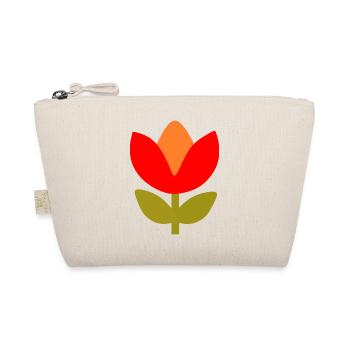 70s Flower Pattern - Organic Pouch - nature - Front