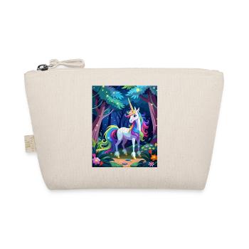 Magical unicorn in the forest - Organic Pouch - nature - Front