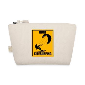 Gone Kitesurfing Vintage Kiteboarding Design Chemise - Trousse biologique - nature - Devant