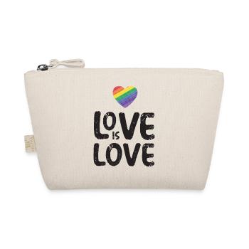 LGBTQ Pride Month - Love is Love - Organic Pouch - nature - Front