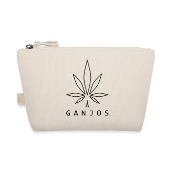 GanjOS Logo Black - Bio-Täschchen - Natur - Vorne