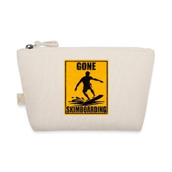 Gone Skimboarding Vintage Sign - Organic Pouch - nature - Front