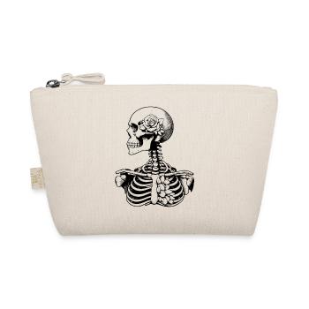 Skeleton Flowers - Organic Pouch - nature - Front