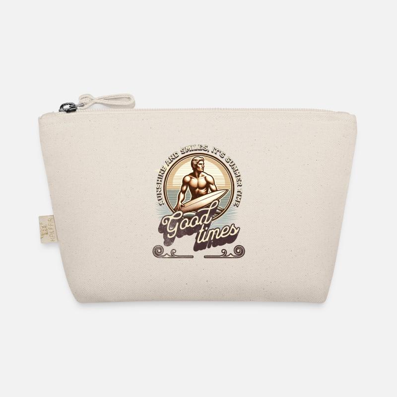 Sonnen, Surfer, Gute Laune Design Bio-Täschchen