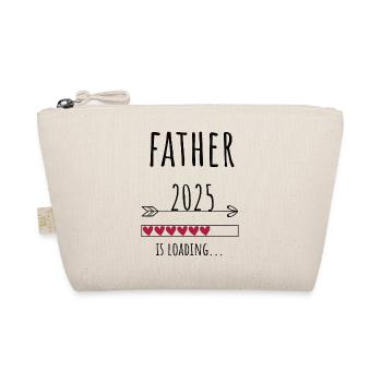 Schwangerschaft Papa Babyglück Geschenk - Bio-Täschchen - Natur - Vorne