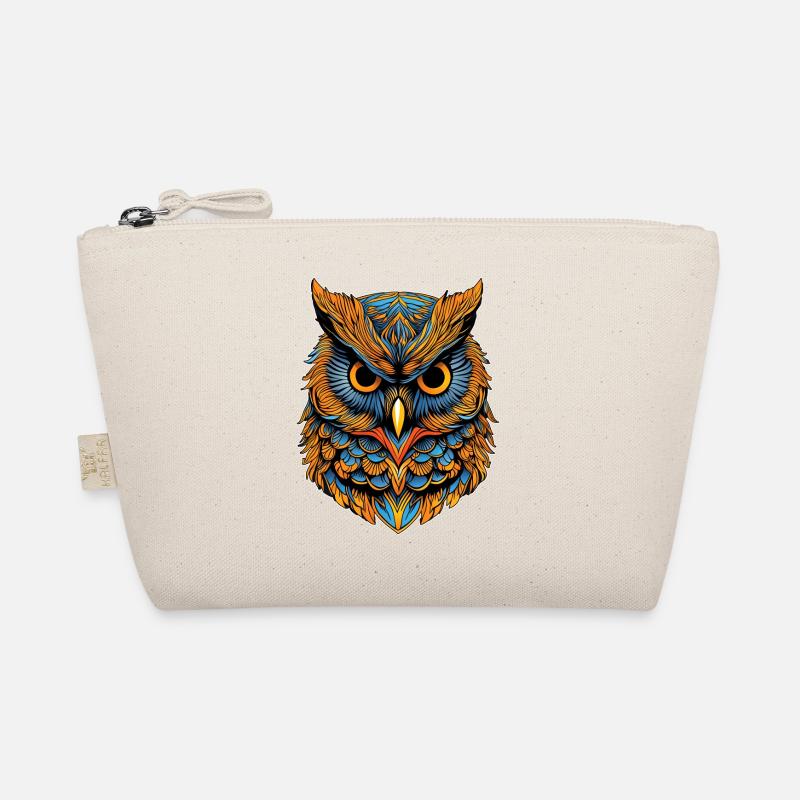 Porträt einer Eule Bio-Täschchen