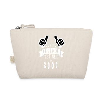 Legend 2000 Authentic 2000 Vintage Bursdag - Organic Pouch - nature - Front