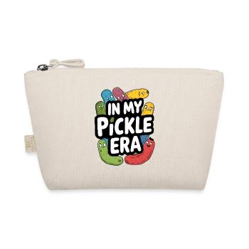 Vibrant "In My Pickle Era" Fun Pickle Pun Design - Organic Pouch - nature - Front