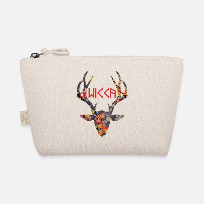 hirschkopf mit wicca e 202 Bio-Täschchen