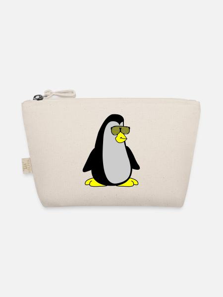 Cool Penguin 002 - Organic Pouch - nature - Front