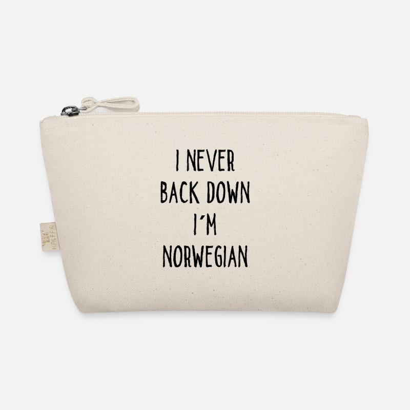 I Never Back Down I Am Norwegian Bio-Täschchen
