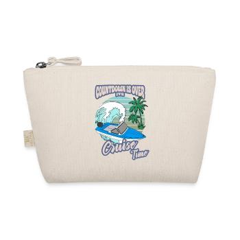 sea boat ddr retro palm trees beach boating ossi - Organic Pouch - nature - Front