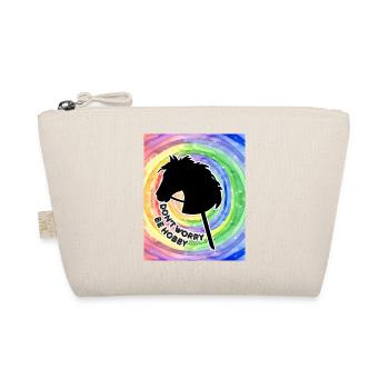 hobby horse- hobbyhorsing-rainbow- horse on a stick - Organic Pouch - nature - Front