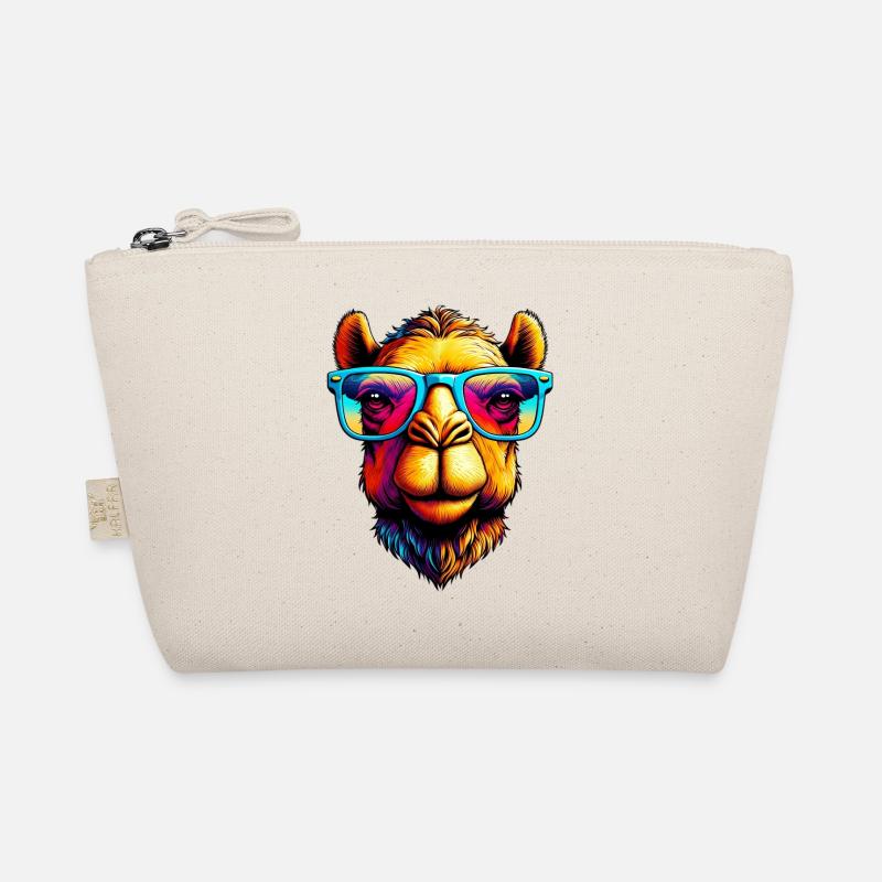 Camel with sunglasses Organic Pouch