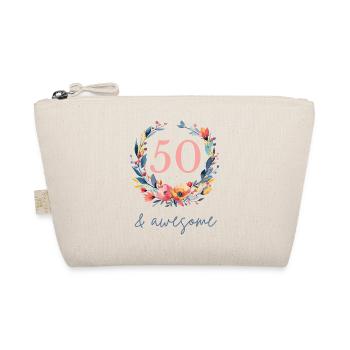 50 et génial ! personnalisable - Trousse biologique - nature - Devant