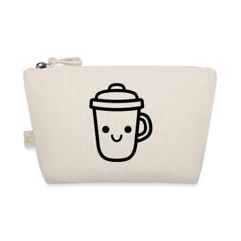 Kaffeebecher - Bio-Täschchen - Natur - Vorne