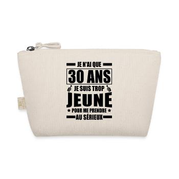 j'ai 30 ans / cadeau 30 ans / t-shirt 30 ans - Trousse biologique - nature - Devant