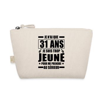 j'ai 31 ans / cadeau 31 ans / t-shirt 31 ans - Trousse biologique - nature - Devant