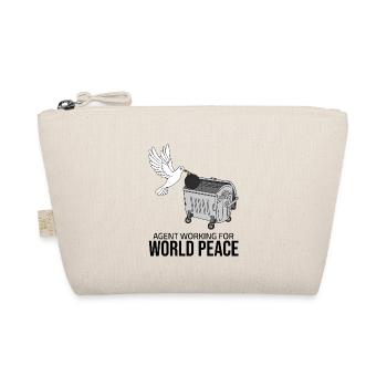 Agent working for World Peace - Bio-Täschchen - Natur - Vorne