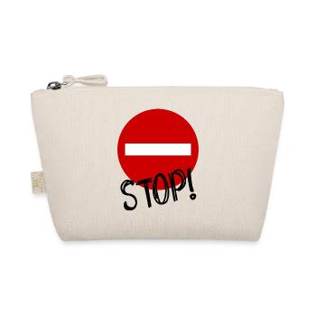 STOP. PANNEAU. PAPA. MOTO. DRÔLE. VOITURE - Trousse biologique - nature - Devant