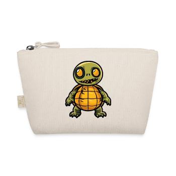 Turtle Halloween Comic Funny - Organic Pouch - nature - Front