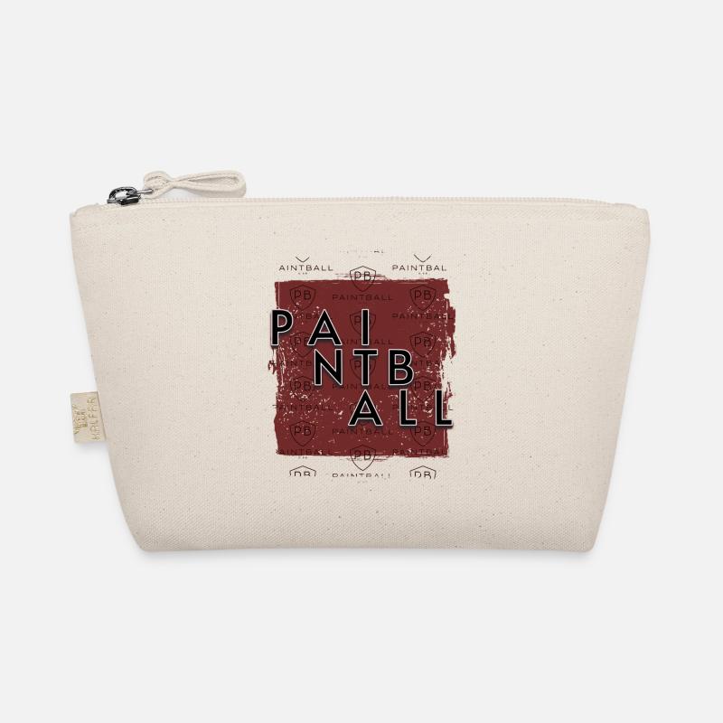 Paintball distressed red carpet background LOGO Organic Pouch