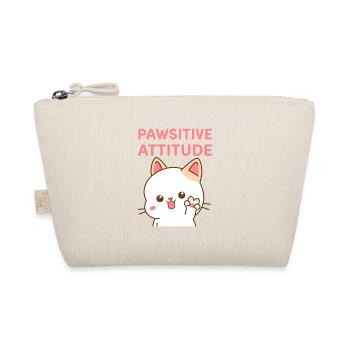 Pawsitive Attitude - Chat peace et kawaii - Trousse biologique - nature - Devant