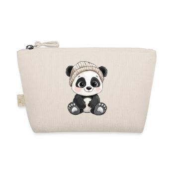 Panda Cute Cute Baby Kids Animal Bear Cartoon - Organic Pouch - nature - Front