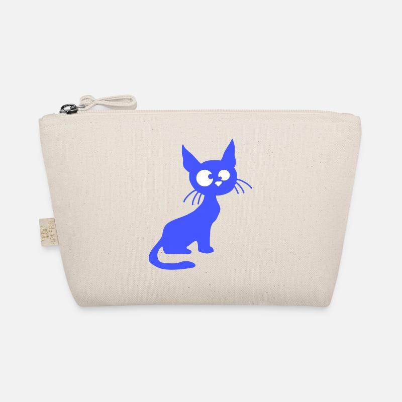 Crazy Cat Squints Funny Eyes Grimace Fun Organic Pouch