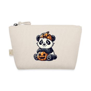 Mignon Halloween Pingouin Fantaisiste Dessin animé Citrouille - Trousse biologique - nature - Devant