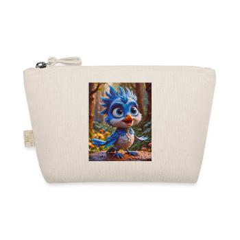 super cute birds around the world – blue jay - Organic Pouch - nature - Front