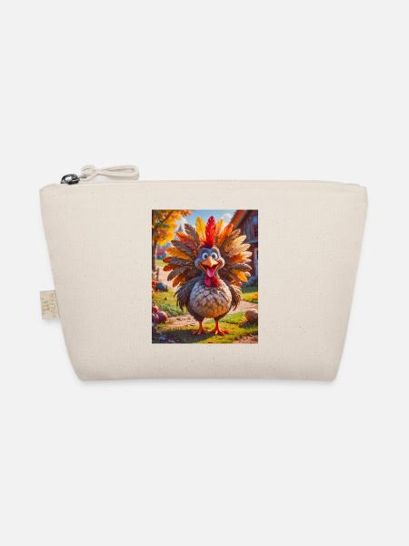 super cute birds around the world – Turkey - Organic Pouch - nature - Front