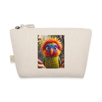 super cute Australian animal Rainbow lorikeet - Organic Pouch - nature - Front