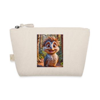 super cute Australian animal Down Under Kookaburra - Organic Pouch - nature - Front