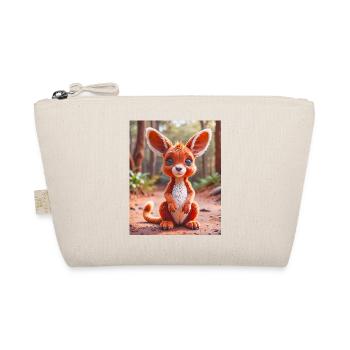 cute Australian animal Down Underred kangaroo - Organic Pouch - nature - Front