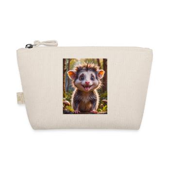 super cute Australian animal Down Under - opossum - Organic Pouch - nature - Front