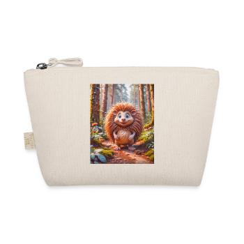 super cute Australian long nose echidna - Organic Pouch - nature - Front